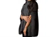 Demdaco Turtleneck Pullover Cape In Black In Gray