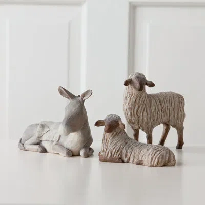 Demdaco Willow Tree A Christmas Story 3 Piece Gentle Animals Of The Stable Set