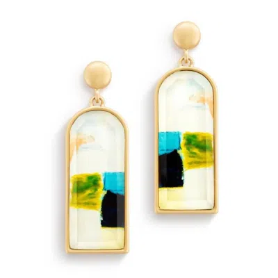 Demdaco Women's Drop Earrings In Isle Sky In Gold