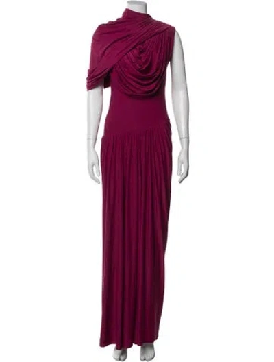 Pre-owned Deme Asymmetrical Long Dress W/ Tags In Multicolor