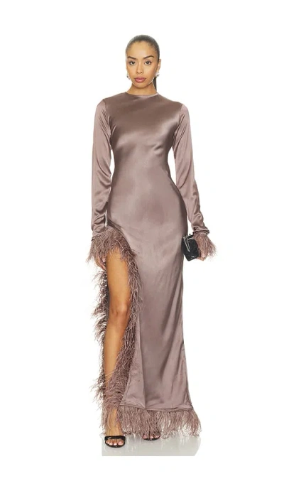 Deme By Gabriella Kleid Alder In Brown