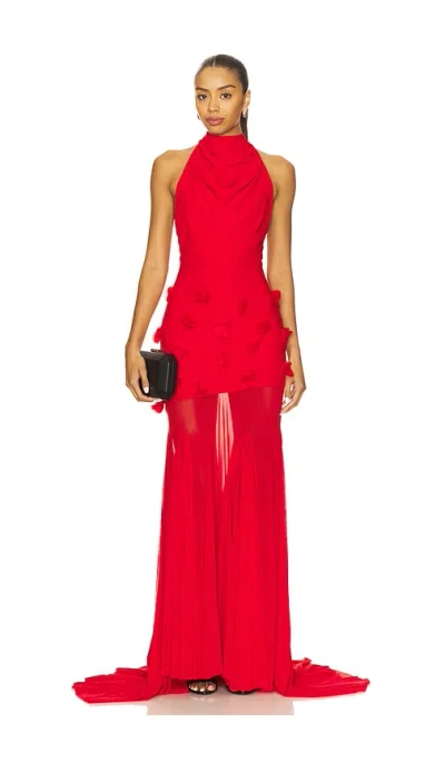 Deme By Gabriella Celeste Gown In Red