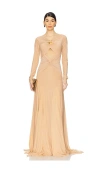Deme By Gabriella Chantal Dress In Wheat Beige