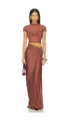 Deme By Gabriella Dove Dress In Brown