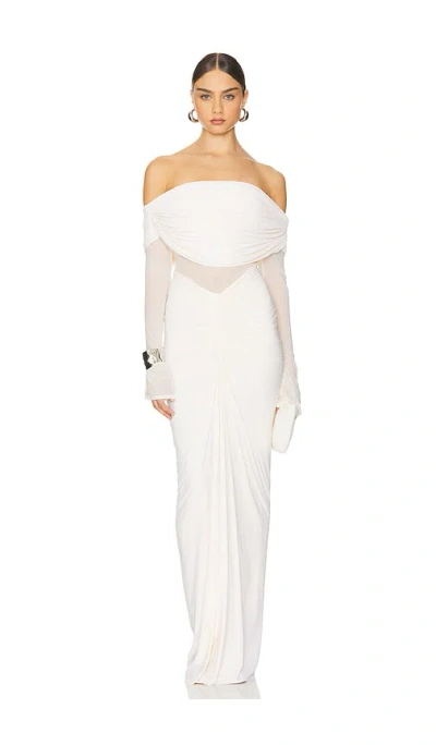 Deme By Gabriella Jolene Gown In 오프 화이트
