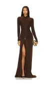 Deme By Gabriella June Gown In 초콜렛 브라운