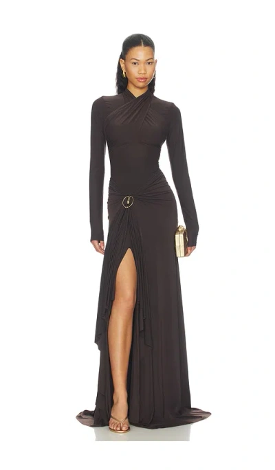 Deme By Gabriella June Gown In Brown
