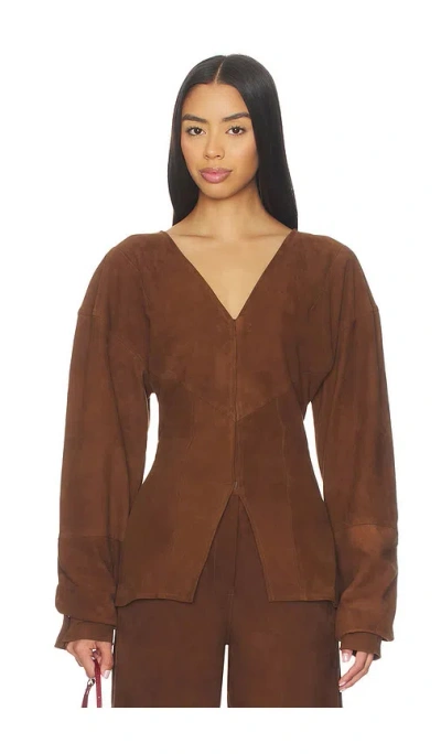 Deme By Gabriella The Chelsea Top In Brown