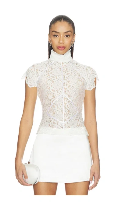 Deme By Gabriella The Florence Top In White