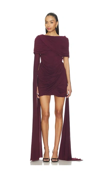 Deme By Gabriella The Nicola Dress In Burgundy