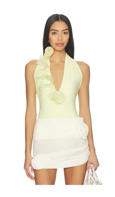 Deme By Gabriella The Peony Top In Yellow