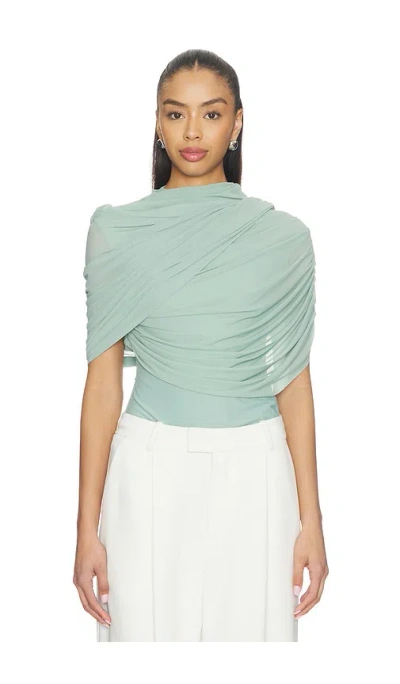 Deme By Gabriella The Rose Top In Gray