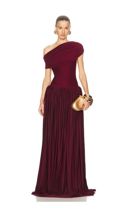 Deme By Gabriella The Sabine Dress In Burgundy