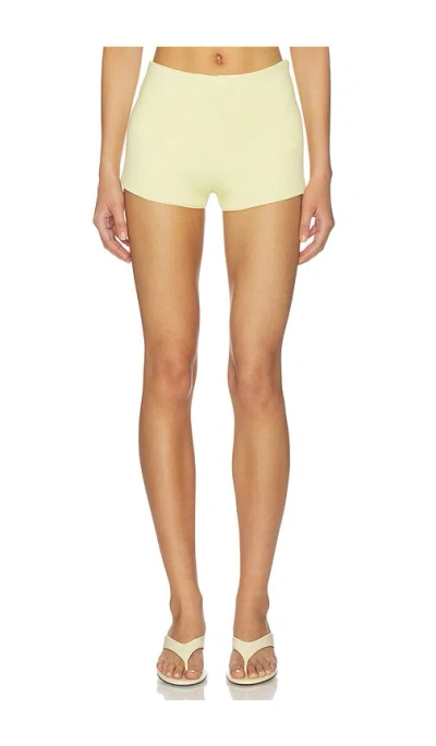 Deme By Gabriella The Saki Shorts In Yellow