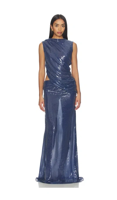 Deme By Gabriella The Spencer Dress In Blue