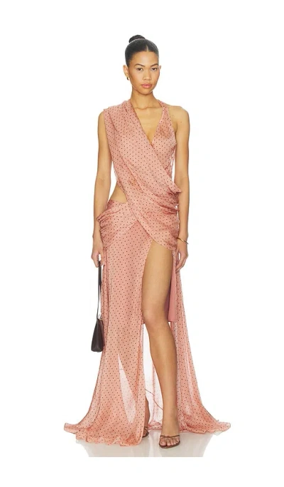 Deme By Gabriella The Zahra Rose Dress In Animal Print