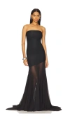 Deme By Gabriella X Revolve Dahlia Gown In Black