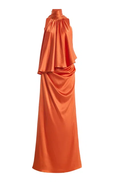 Deme Exclusive Macael Silk Set In Orange