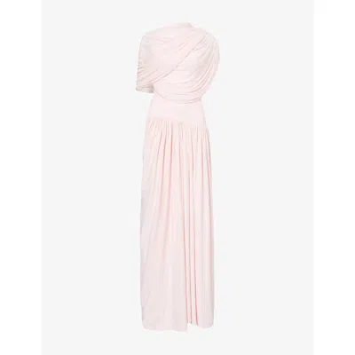 Deme Womens The Jasmine Caped Stretch-woven Maxi Dress Baby Pink