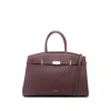 Demellier Midi Hudson Tote Bag In Burgundy