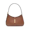Demellier Tokyo Smooth Leather Shoulder Bag In Brown
