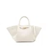 Demellier Womens Off White The Midi New York Leather Tote Bag In White