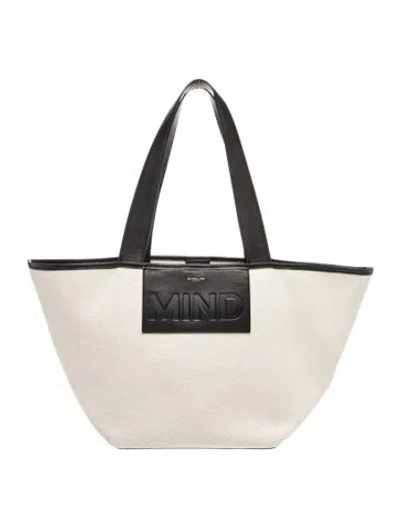 Pre-owned Demellier Canvas Tote In Neutrals