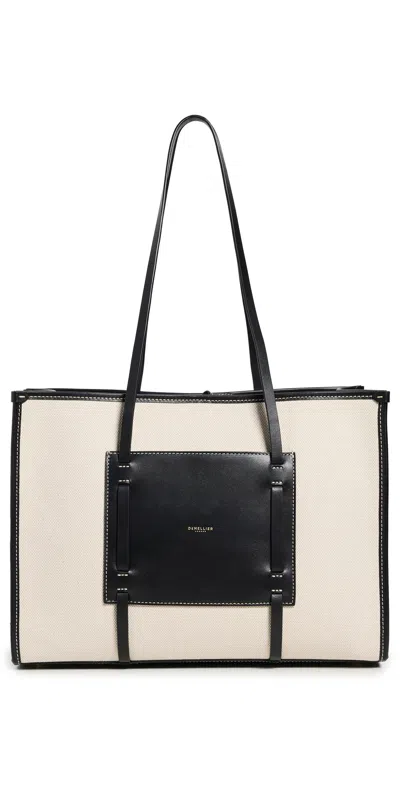 Demellier Capri Bag Salt & Pepper/black Smooth