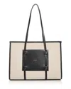 Demellier Large Capri Tote Bag In Black/white