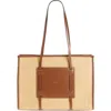 Demellier Capri Woven Raffia Tote