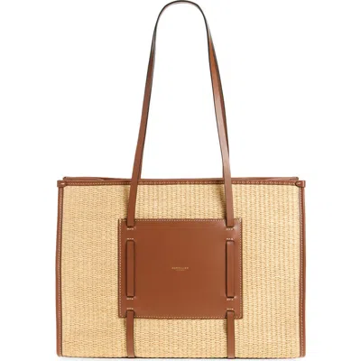 Demellier Capri Woven Raffia Tote