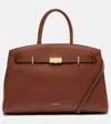 Demellier Tote Bag Hudson Medium Aus Leder In Brown