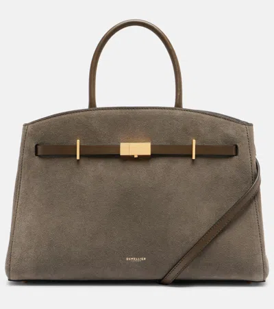 DEMELLIER HUDSON MEDIUM SUEDE TOTE BAG