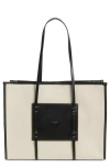 Demellier Large Capri Canvas Tote In Black