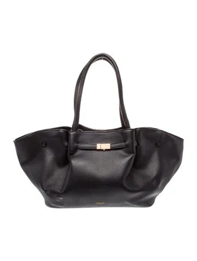 Pre-owned Demellier Leather Belt Bag In Black