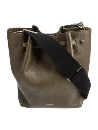 Pre-owned Demellier Leather Bucket Bag In Brown