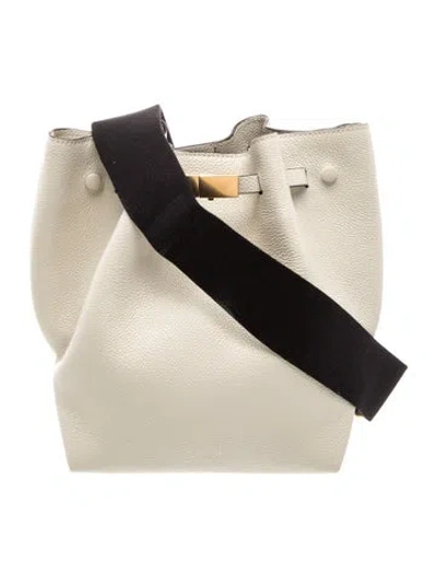Pre-owned Demellier Leather Bucket Bag In Neutral