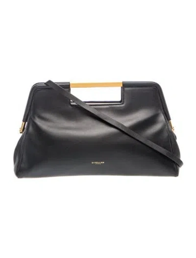 Pre-owned Demellier Leather Clutch In Black