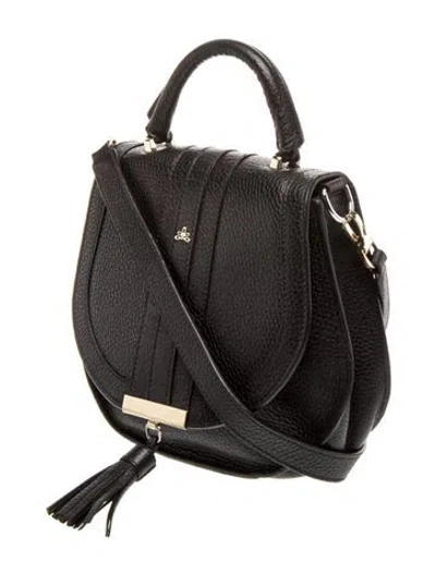 Pre-owned Demellier Leather Crossbody Bag In Black