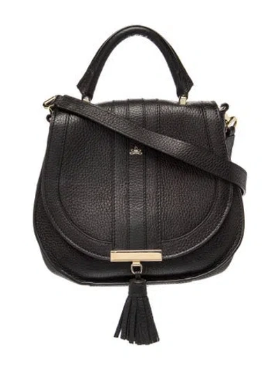 Pre-owned Demellier Leather Crossbody Bag In Black