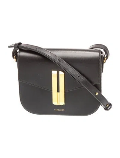 Pre-owned Demellier Leather Crossbody Bag In Black