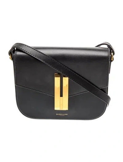 Pre-owned Demellier Leather Crossbody Bag In Black