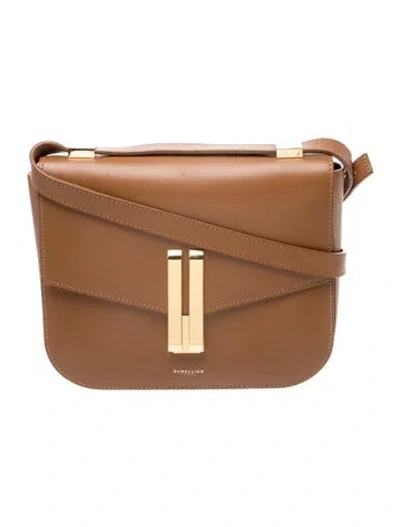 Pre-owned Demellier Leather Crossbody Bag In Brown
