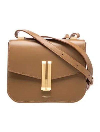 Pre-owned Demellier Leather Crossbody Bag In Brown