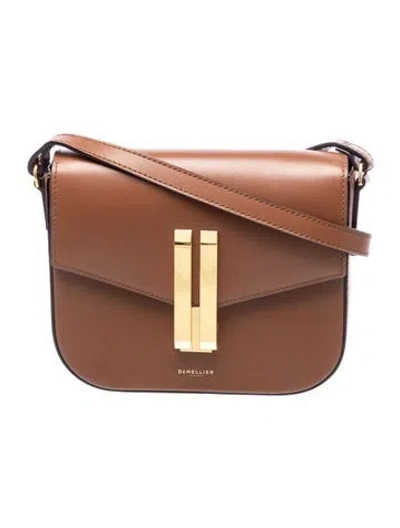 Pre-owned Demellier Leather Crossbody Bag In Brown