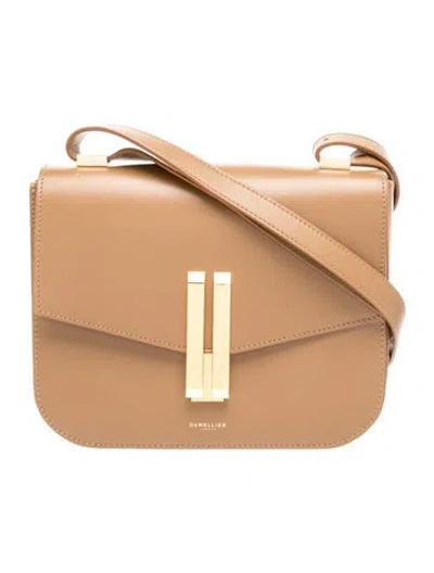 Pre-owned Demellier Leather Crossbody Bag In Brown