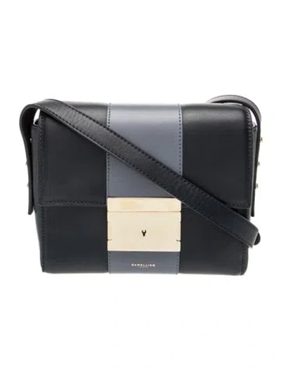 Pre-owned Demellier Leather Crossbody Bag In Gray