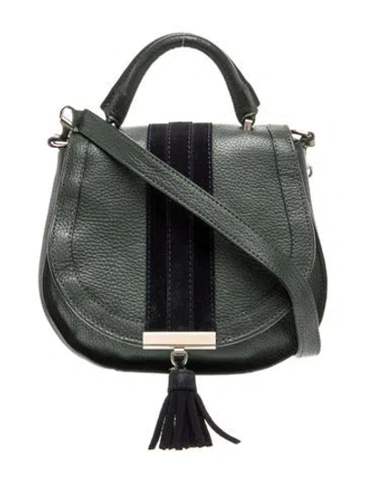 Pre-owned Demellier Leather Crossbody Bag In Green