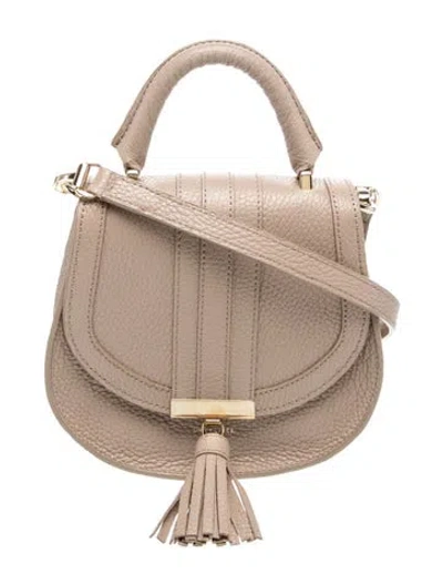 Pre-owned Demellier Leather Crossbody Bag In Neutral