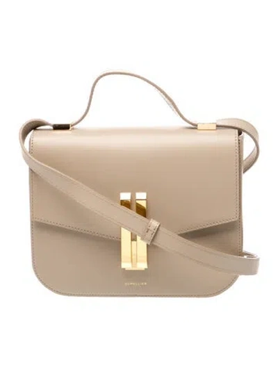 Pre-owned Demellier Leather Crossbody Bag In Neutral